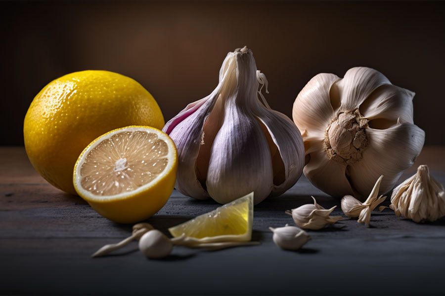 Lemon and garlic for boost testosterone